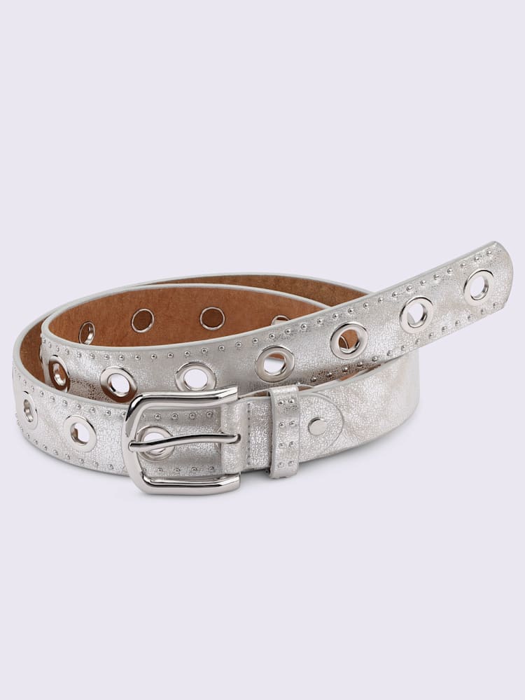 Ceinture, couleur couleur argent, taille 95 - helline