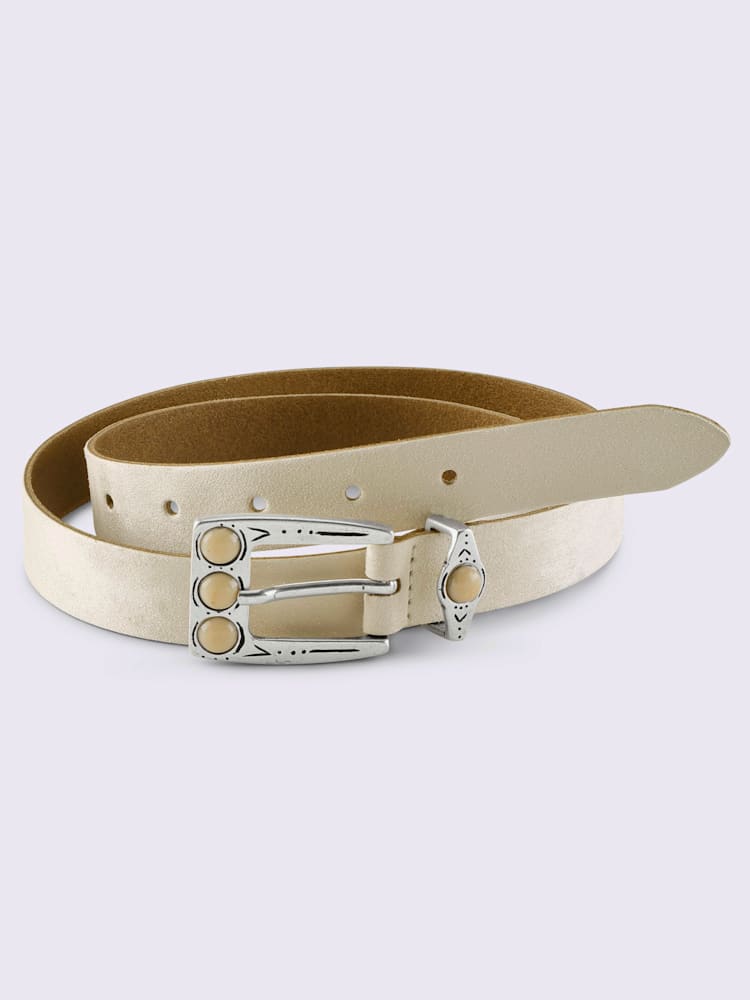 Ceinture boucle décorative, couleur marron, taille 115 - helline