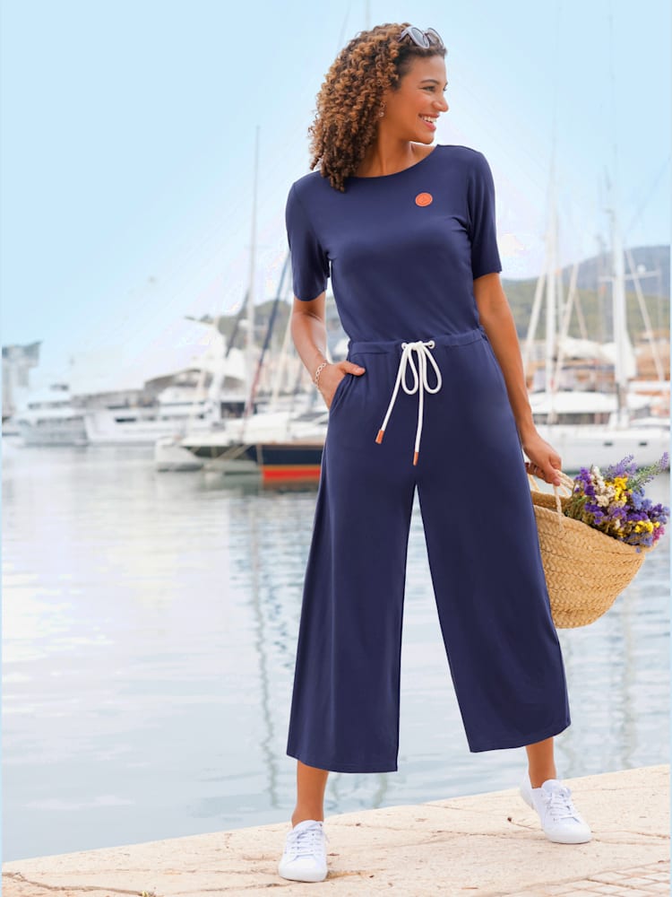 Combinaison qualité viscose douce, couleur bleu, taille 40, marque Collection L - helline