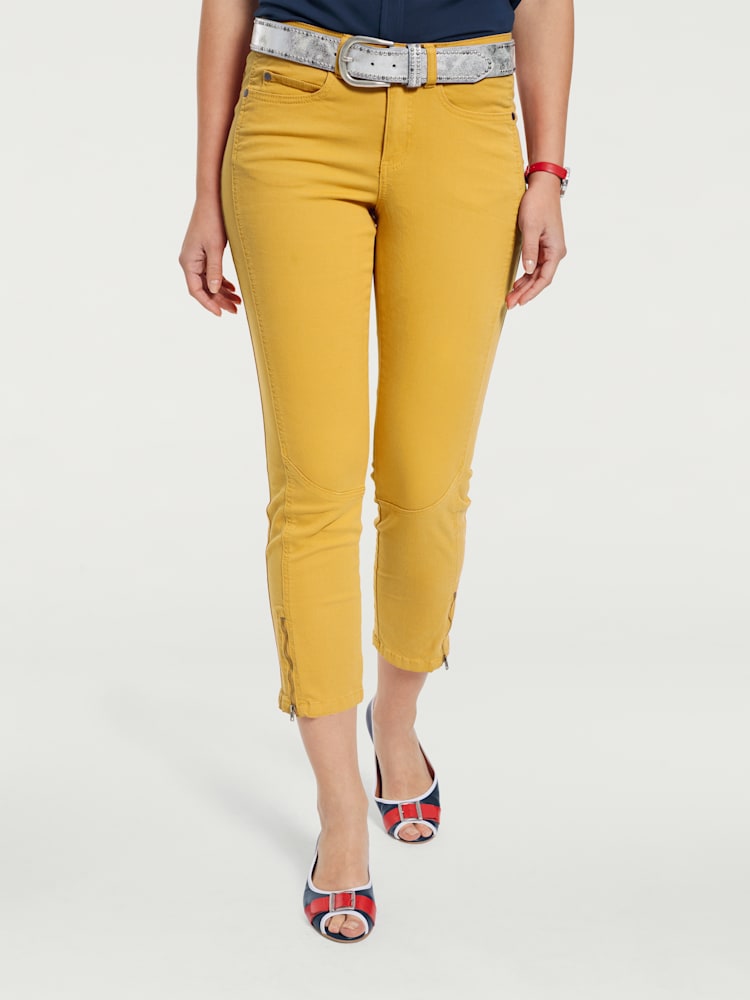 Pantalon skinny coupe skinny, couleur jaune, taille 42, marque Rick Cardona - helline