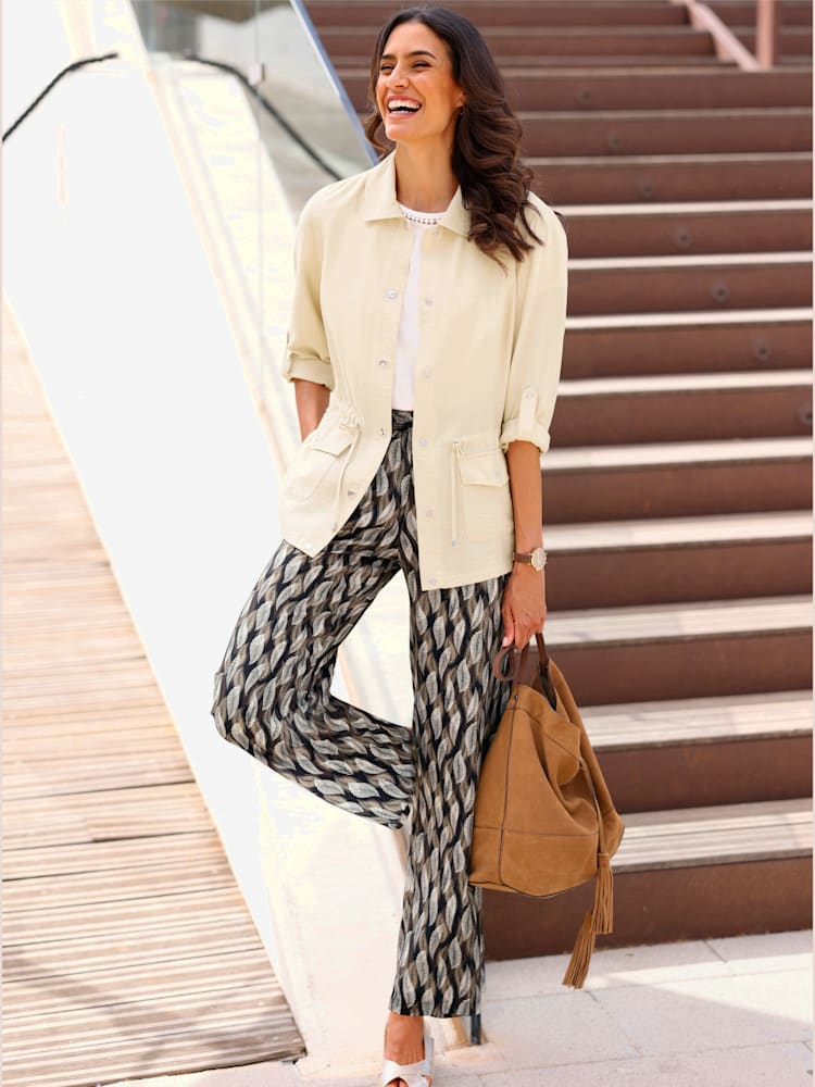 Blazer viscose, couleur marron, taille 48 - Witt