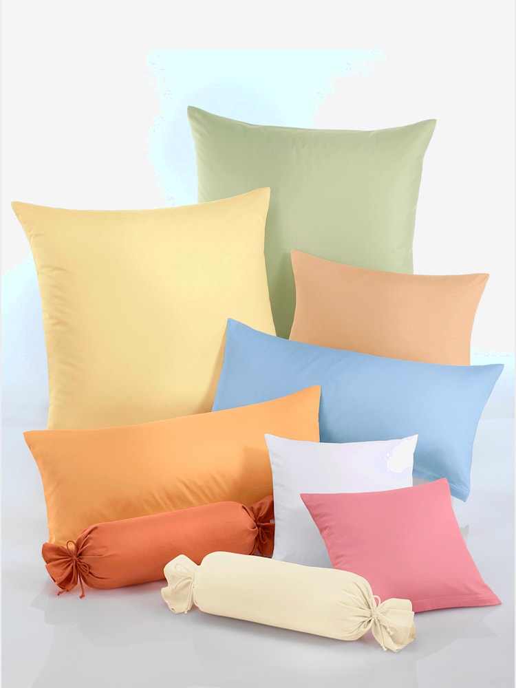 Housses de coussin flanelle très douce, couleur marron, taille 40x80 cm,, marque Biberna - helline