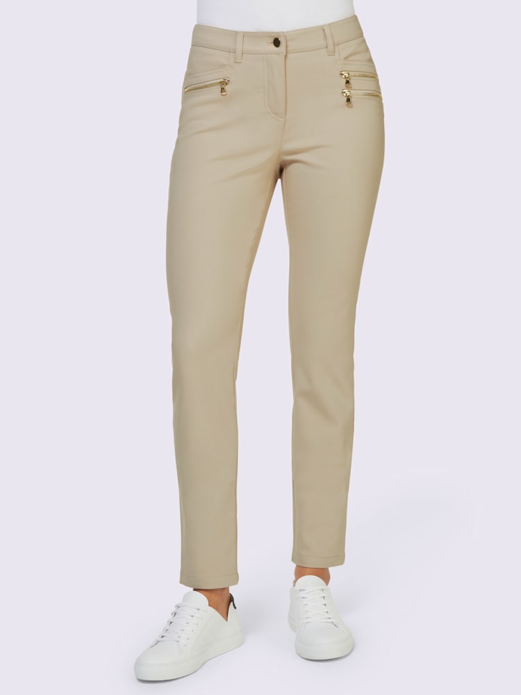 Pantalon extensible, couleur marron, taille 44 - Witt