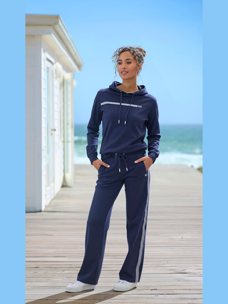 Pantalon détente pantalon de relaxation à rayures, couleur bleu, taille 40, marque H.I.S - helline
