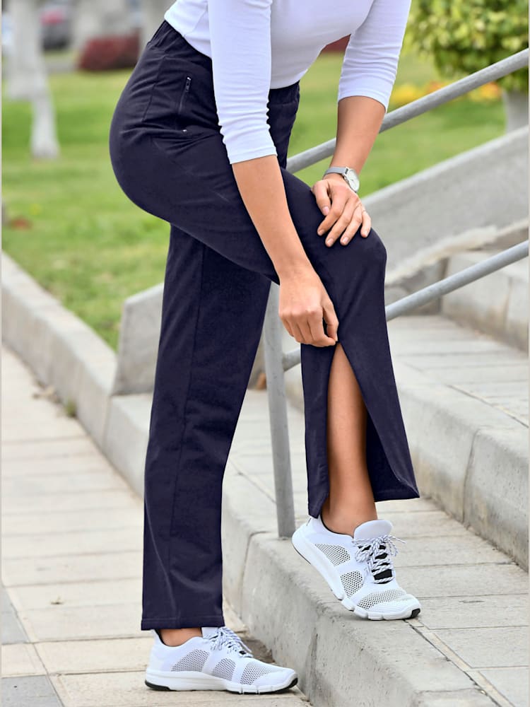 Pantalon de loisirs 95% coton, couleur bleu, taille 21/22, marque Catamaran Sports - helline