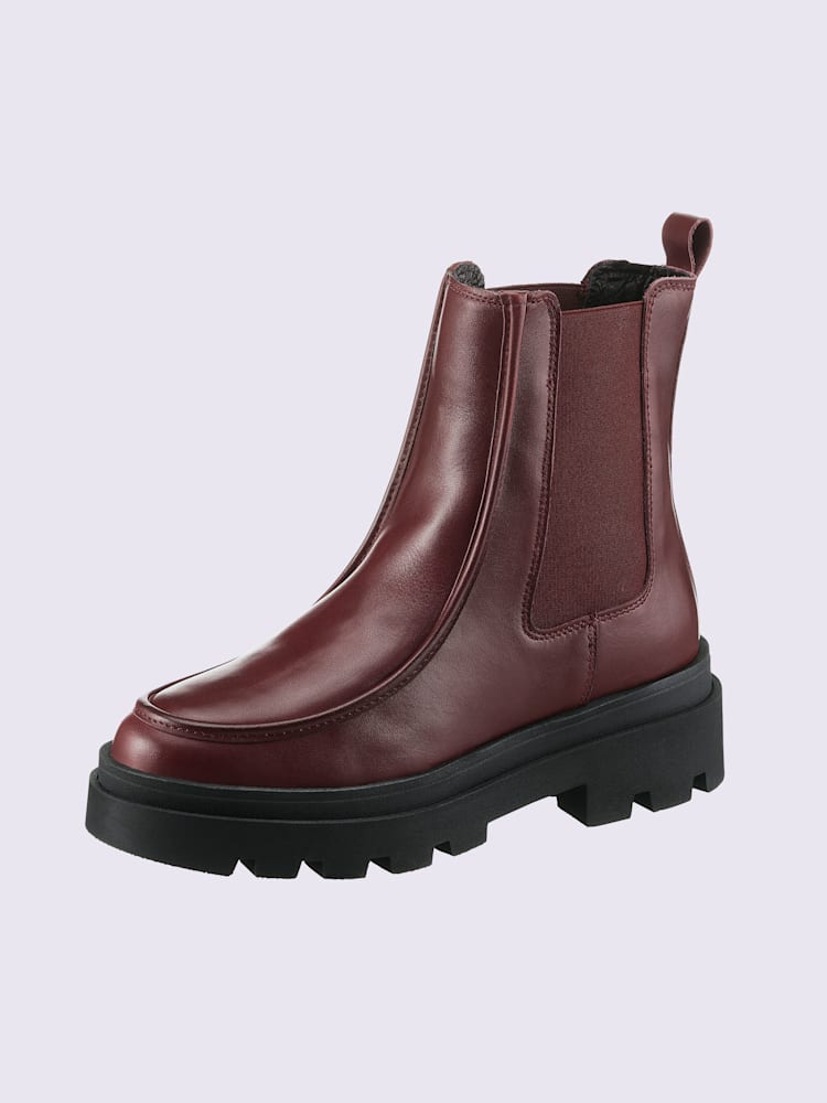 Bottines de fabrication portugaise, couleur rouge, taille 40 - helline