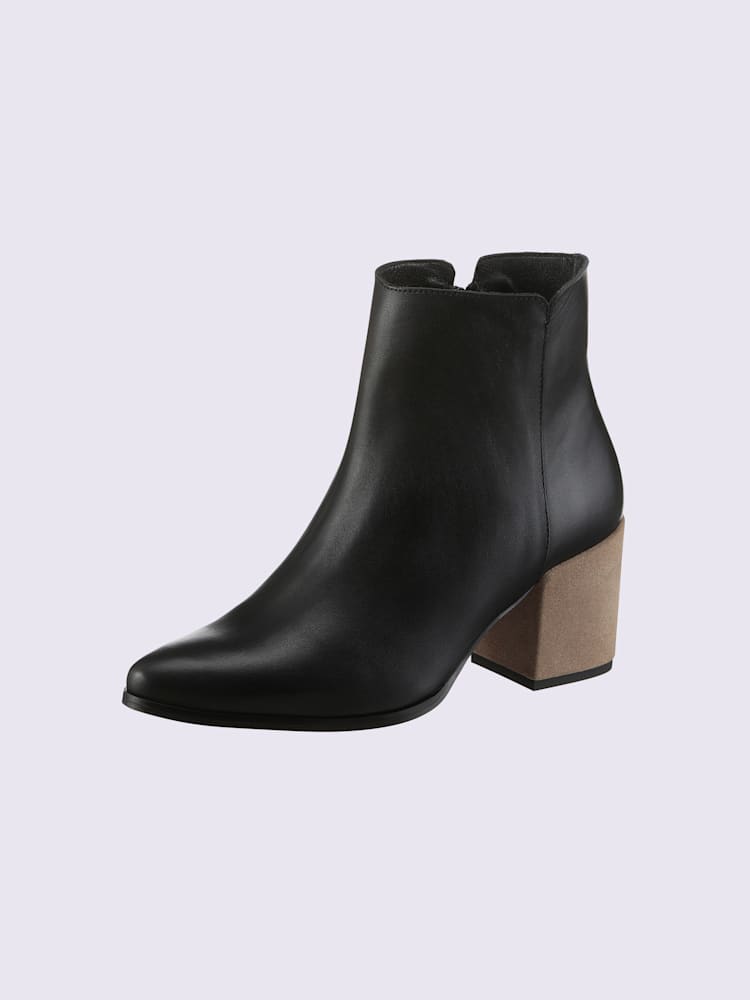 Bottines de fabrication portugaise, couleur noir, taille 41 - helline