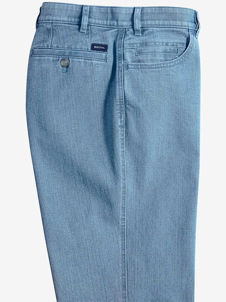 Jean marque brühl 5 poches coupe coupe swing-pocket, couleur bleu, taille 42, marque Brühl - Witt