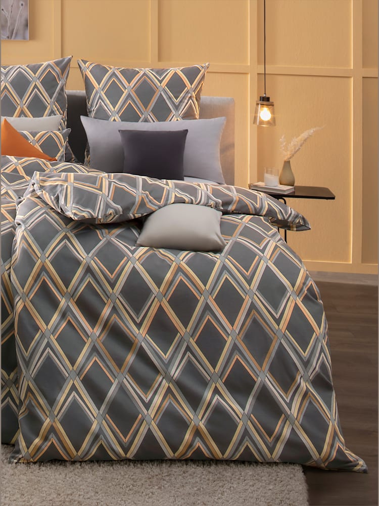Linge de lit flanelle fine douce, couleur gris, taille 80x80/155x220 cm, marque wäschepur - helline