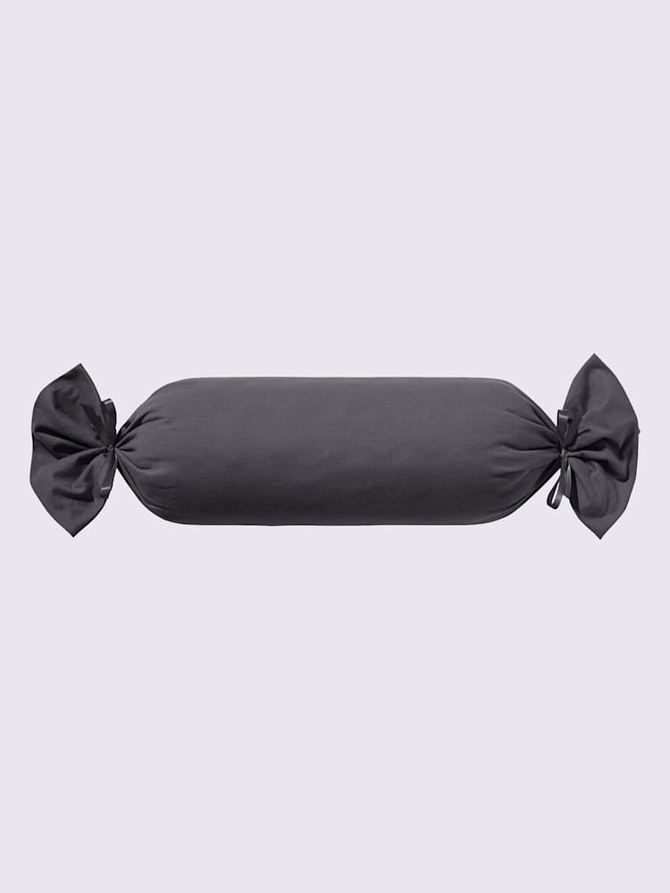 Housses de coussin jersey fin maco à repassage superflu, couleur gris, taille 40x80 cm, marque Estella - helline