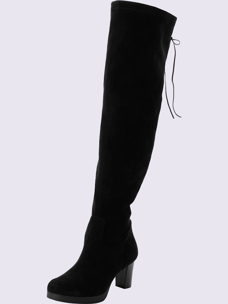 Cuissardes largeur f*, XXL, noir uni, taille 41, Sheego - helline