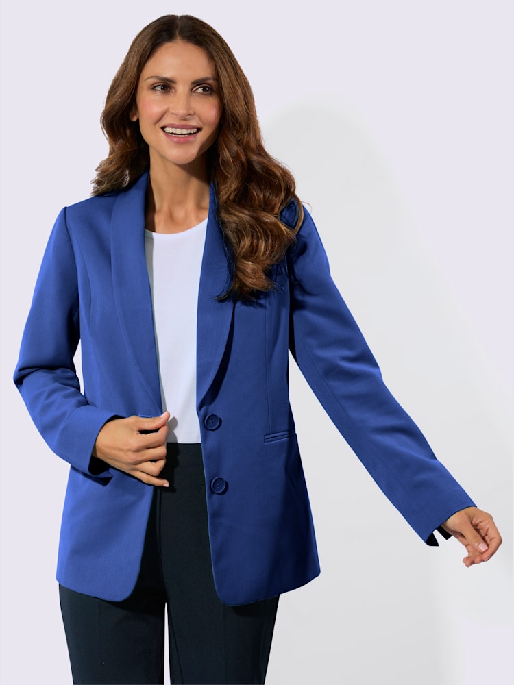 Blazer polyester recyclé, couleur bleu, taille 42, marque Fair Lady - Witt
