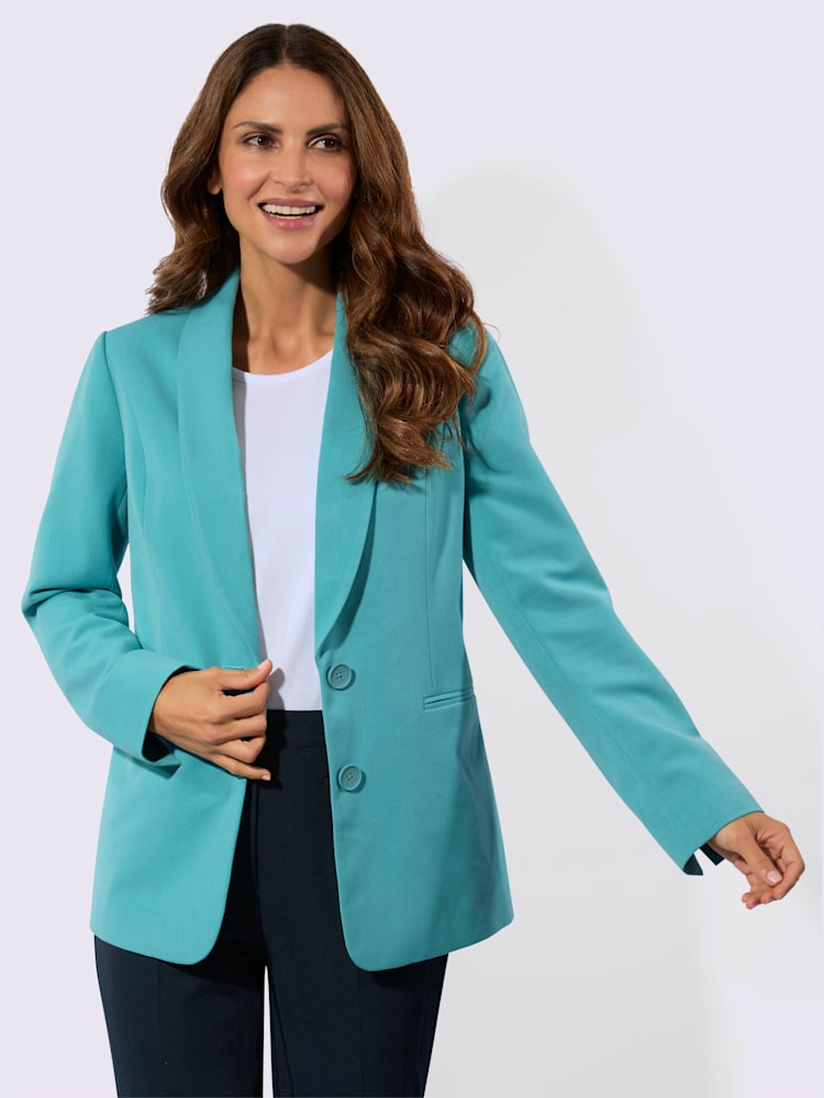 Blazer polyester recyclé, couleur bleu, taille 46, marque Fair Lady - Witt