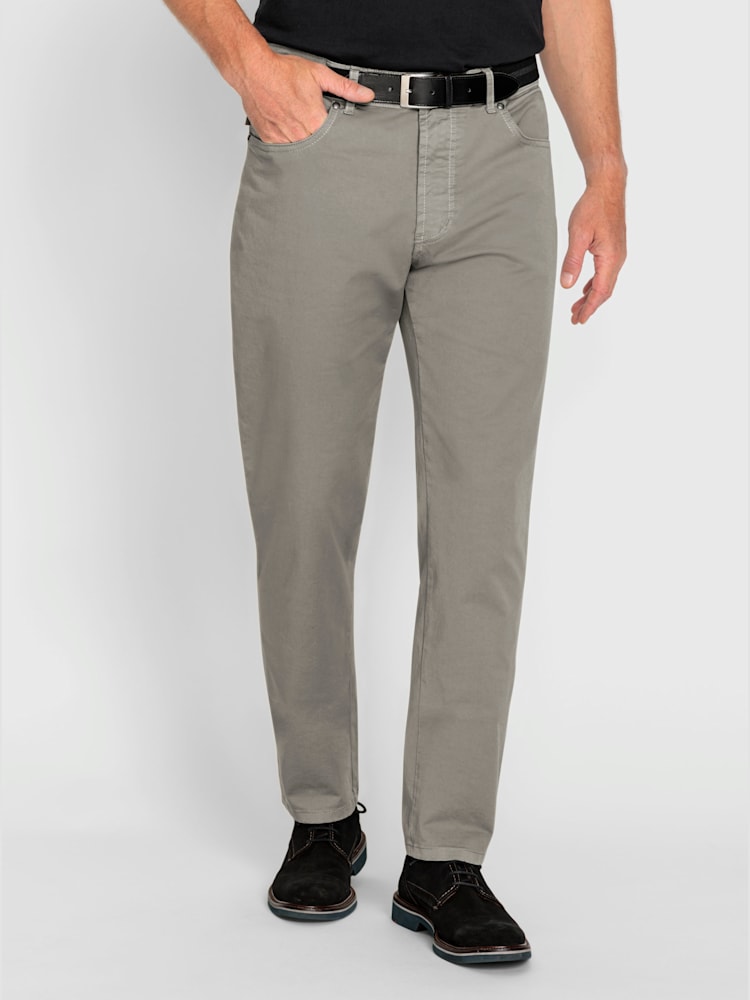 Pantalon coupe 5 poches en qualité extensible, couleur gris, taille 28 - Witt