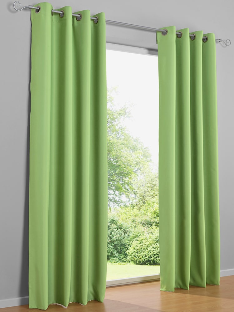 Rideau opacité, couleur vert, taille 145x135 cm, marque helline home - helline