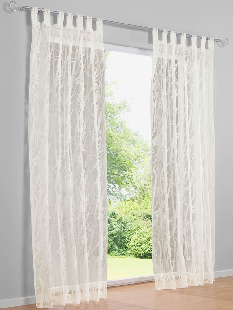 Rideaux 4 longueurs disponibles, Passants, couleur : blanc uni, taille 175x140 cm, marque helline home, 75% viscose;25% polyester - helline