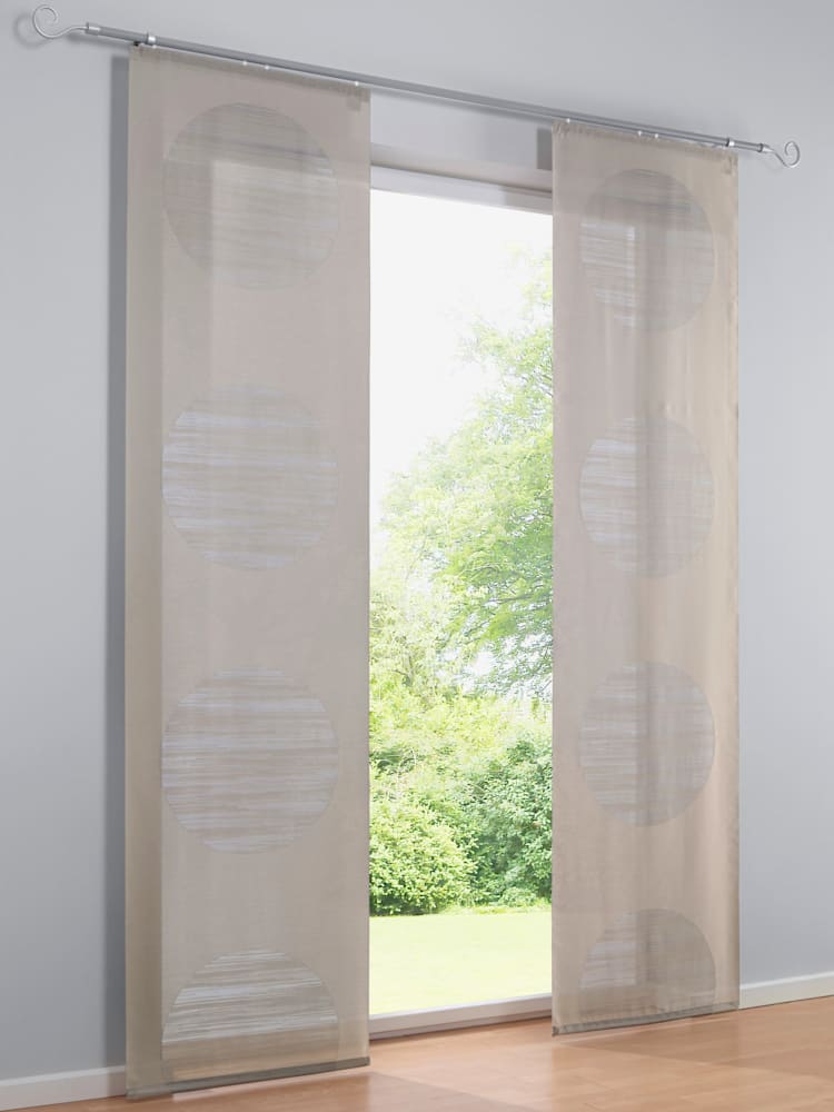 Panneau-rideaux, couleur : marron moyen uni, taille 1, marque helline home, 100% polyester - helline