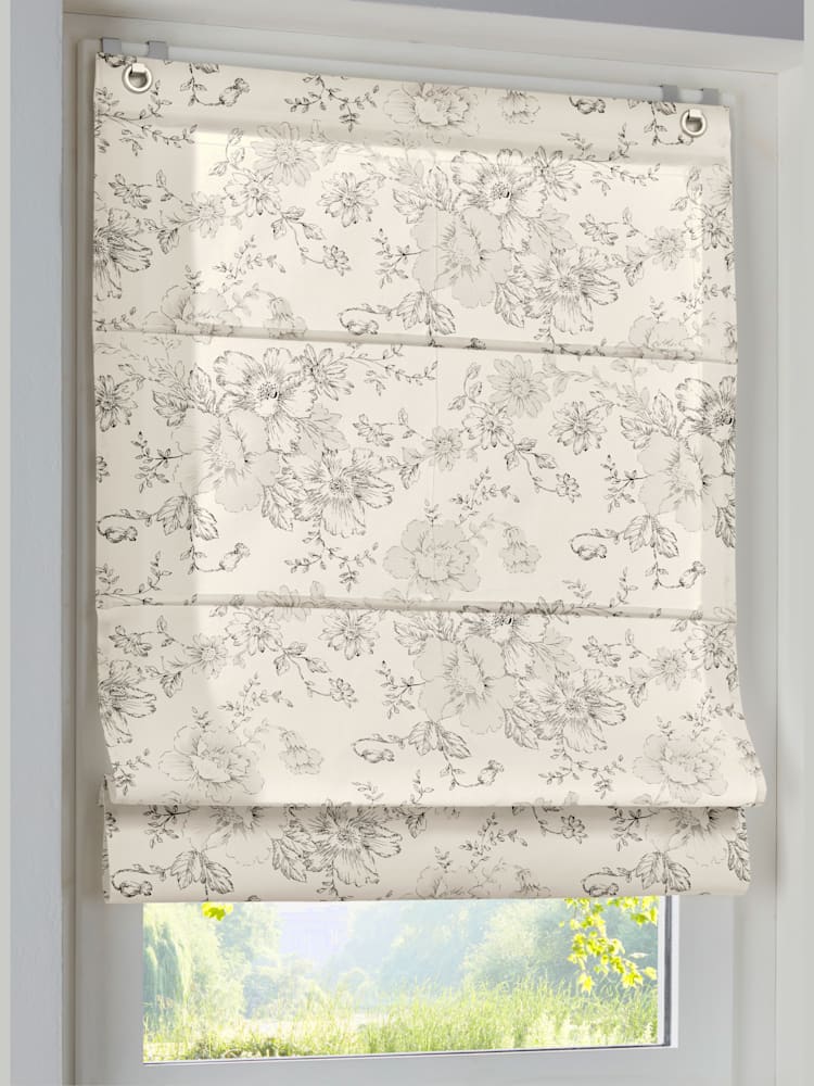 Joli store-bateau, couleur couleur ivoire, taille 130x100 cm, marque helline home - helline
