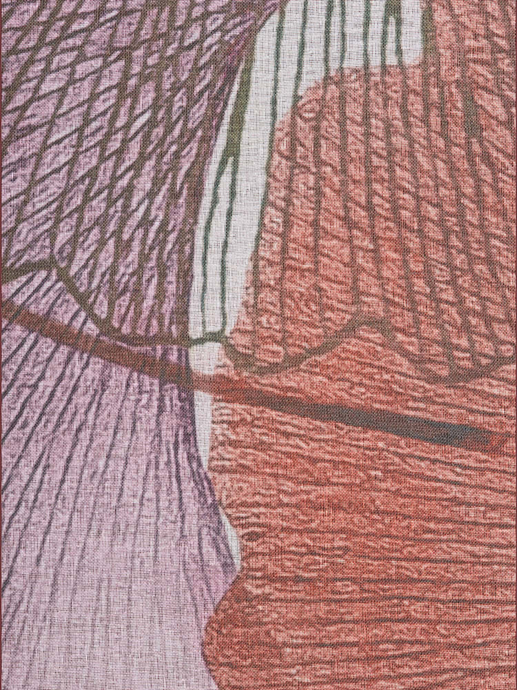 Rideaux, Bande multifonction, couleur : rouge moyen uni, taille 225x135 cm, marque helline home, 100% polyester - helline