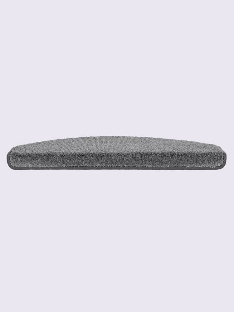Tapis de marches très résistant, Lot de 2, gris moyen uni, taille l/P env. 65x24 cm, helline home - helline