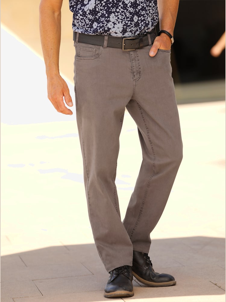 Pantalon 5 poches coupe 5 poches, couleur marron, taille 23, marque Marco Donati - Witt