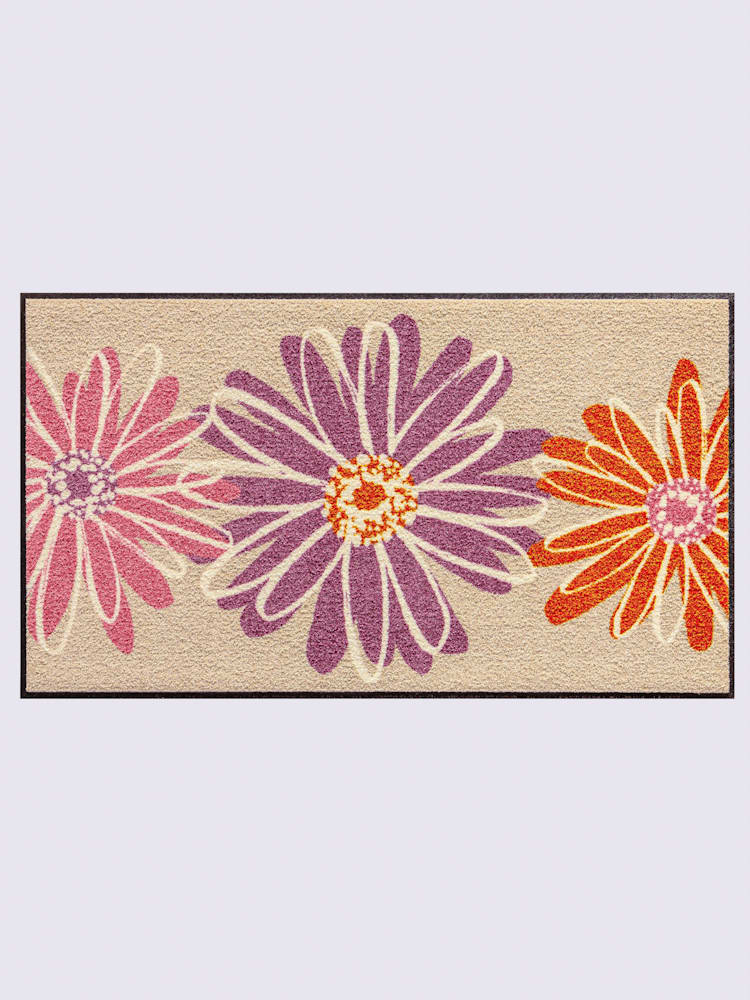 Paillasson pour intérieur et zone extérieure couverte, couleur : marron moyen uni, taille 50x70 cm, marque helline home, 100% polyamide - helline