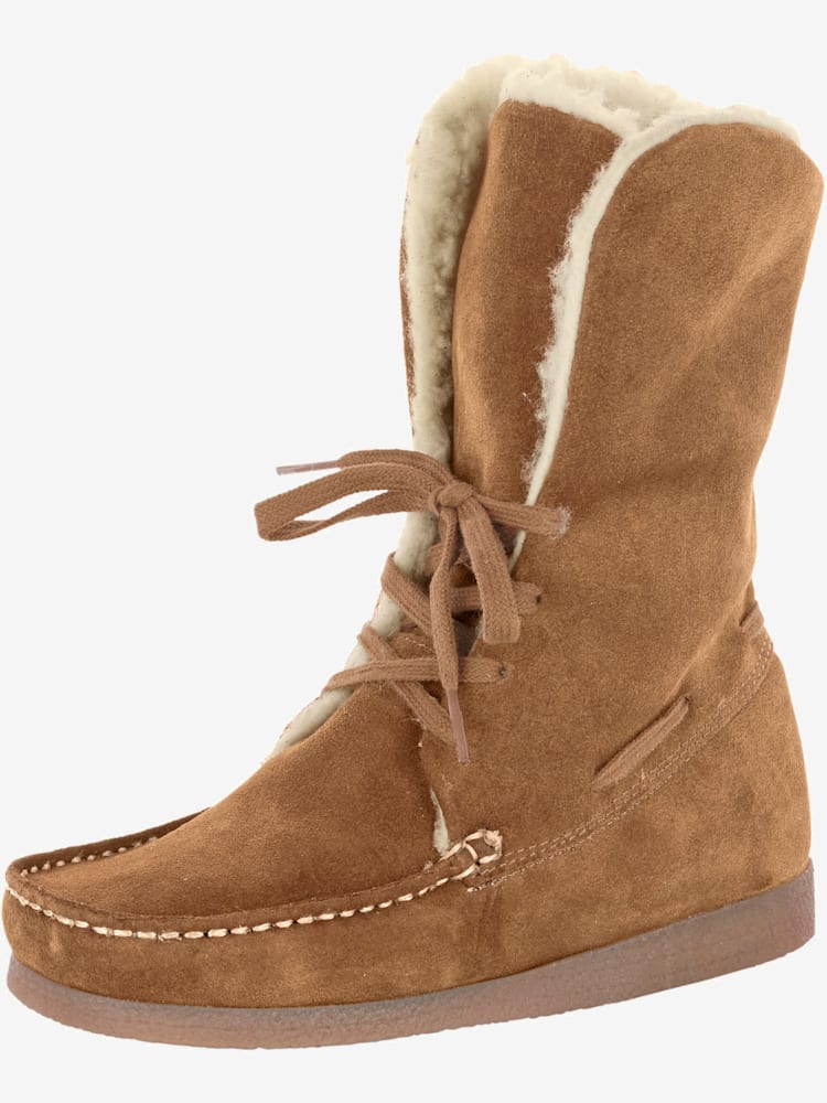 Bottines cuir velours vachette doux, couleur marron, taille 37 - helline
