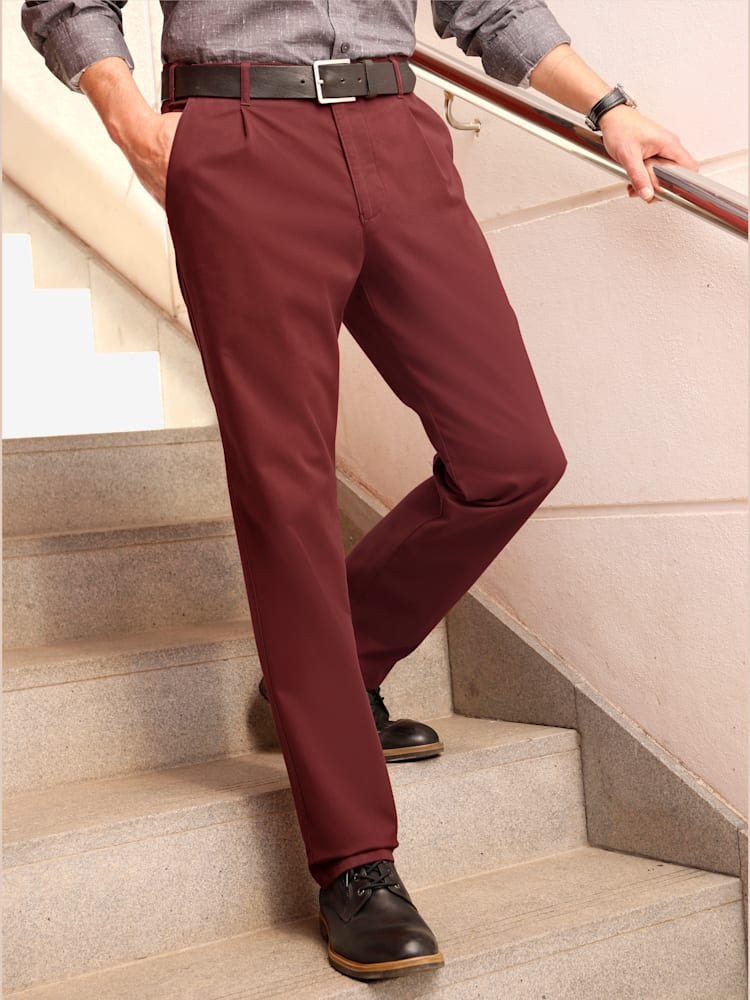 Pantalon qualité extensible supérieure, couleur marron, taille 22 - Witt
