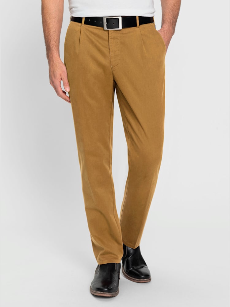 Pantalon qualité extensible supérieure, couleur jaune, taille 52 - Witt