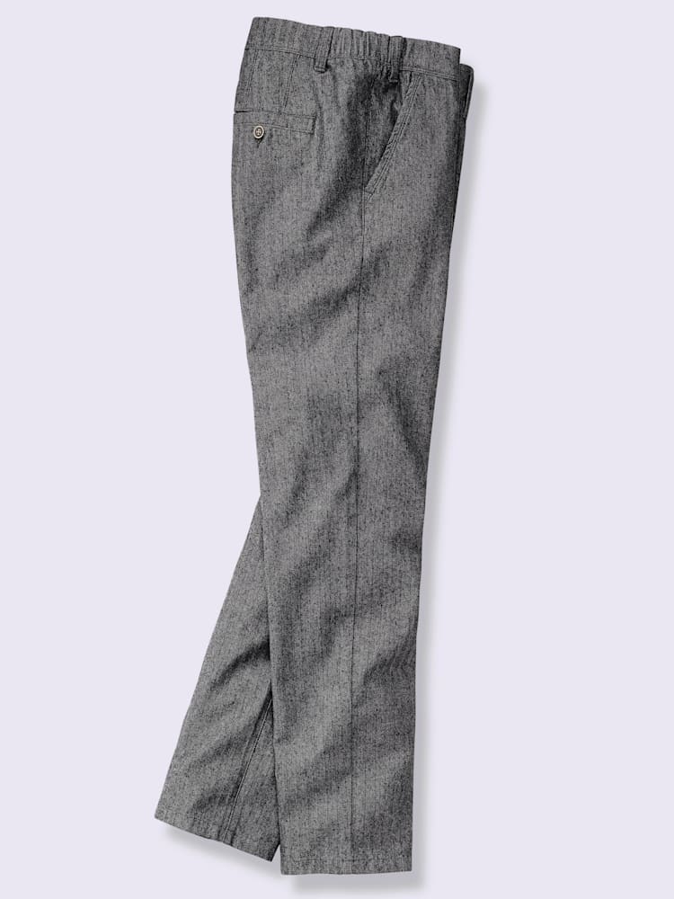 Pantalon chino motif sergé, couleur noir, taille 50, marque Marco Donati - Witt