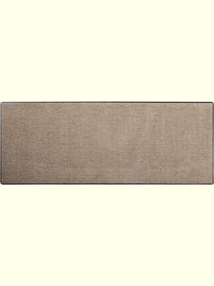 Paillasson rectangulaire, couleur : marron clair uni, taille 60x180 cm, marque helline home, 100% polyamide - helline