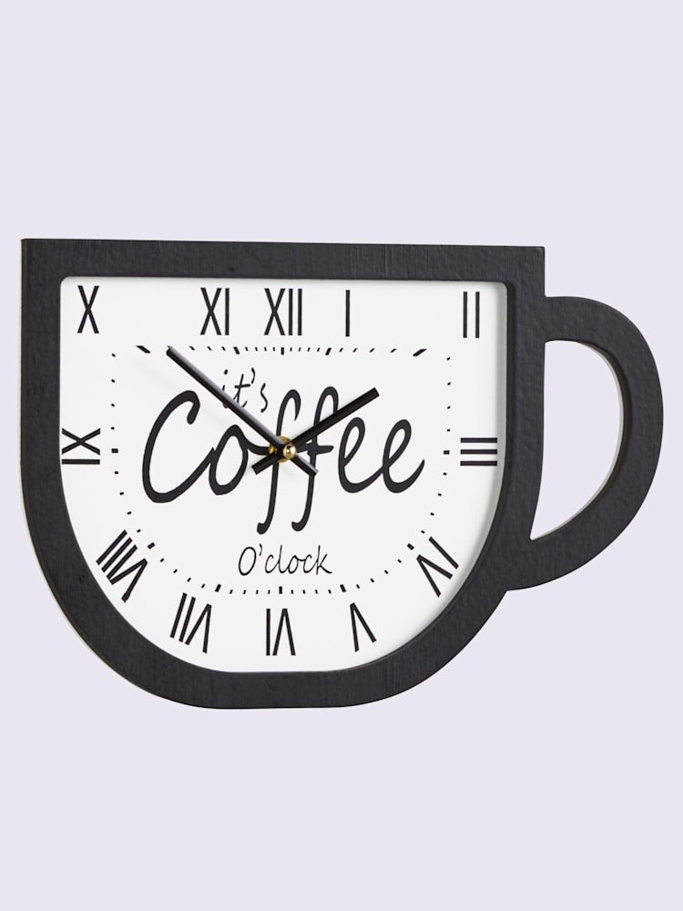 Horloge, noir/blanc, taille H/l/P env. 24/35/3,5 cm, helline home - helline