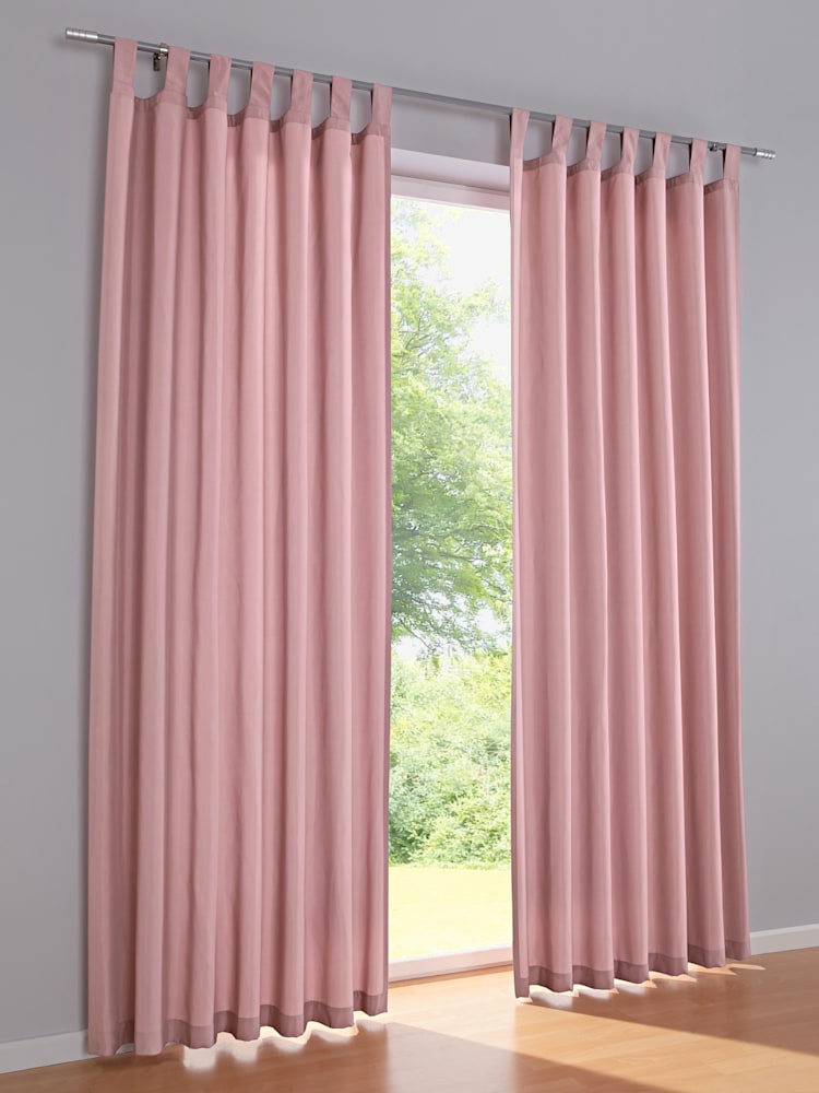 Rideau matière opaque, couleur violet, taille 265x140 cm, marque helline home - helline