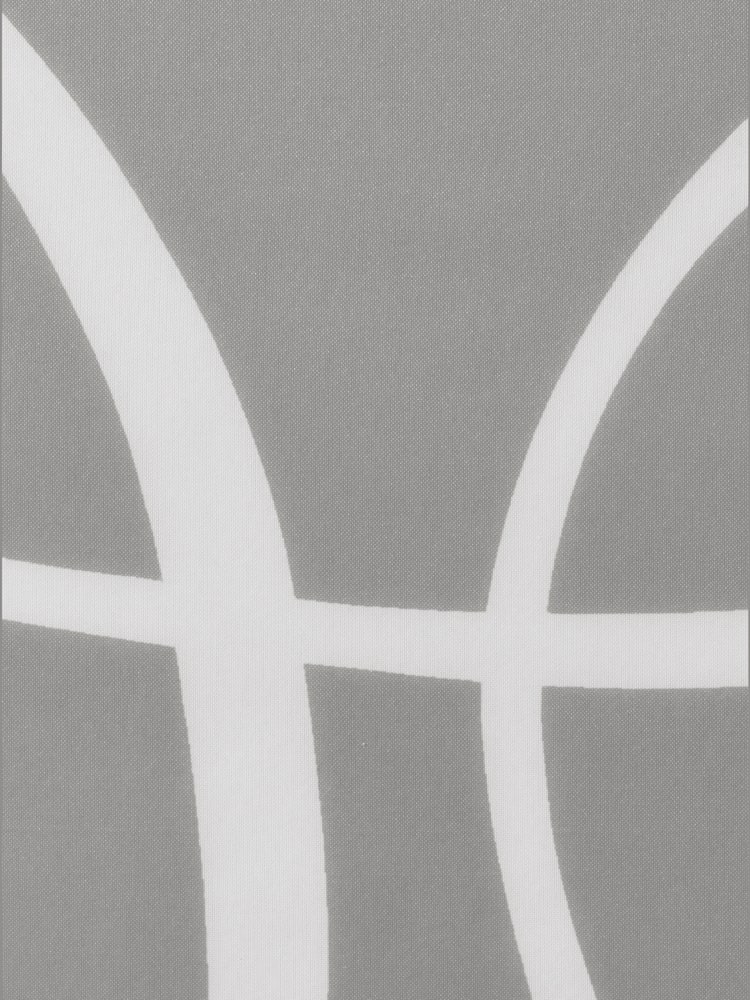 Rideaux motif imprimé, Œillets, couleur : gris moyen à motifs, taille 225x270 cm, marque helline home, 100% polyester - helline