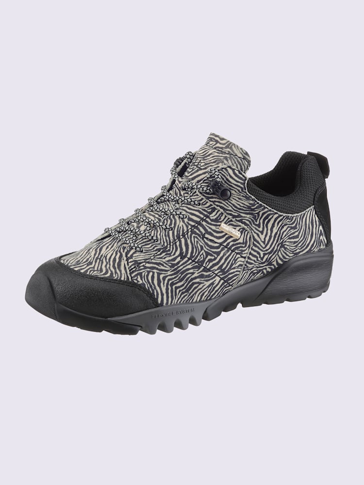 Chaussures à lacets largeur h*, noir à motifs, taille 5,5, Waldläufer - helline