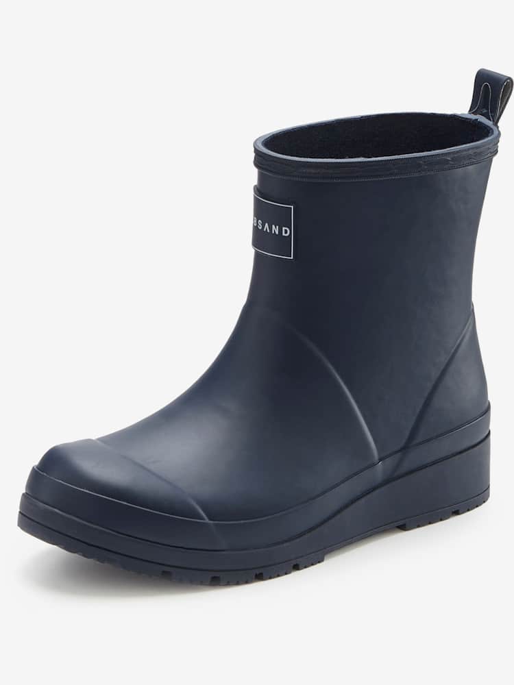 Bottines en caoutchouc bottes imperméables en caoutchouc de qualité avec semelle profilée tendance, bleu foncé uni, taille 39, Elbsand - helline