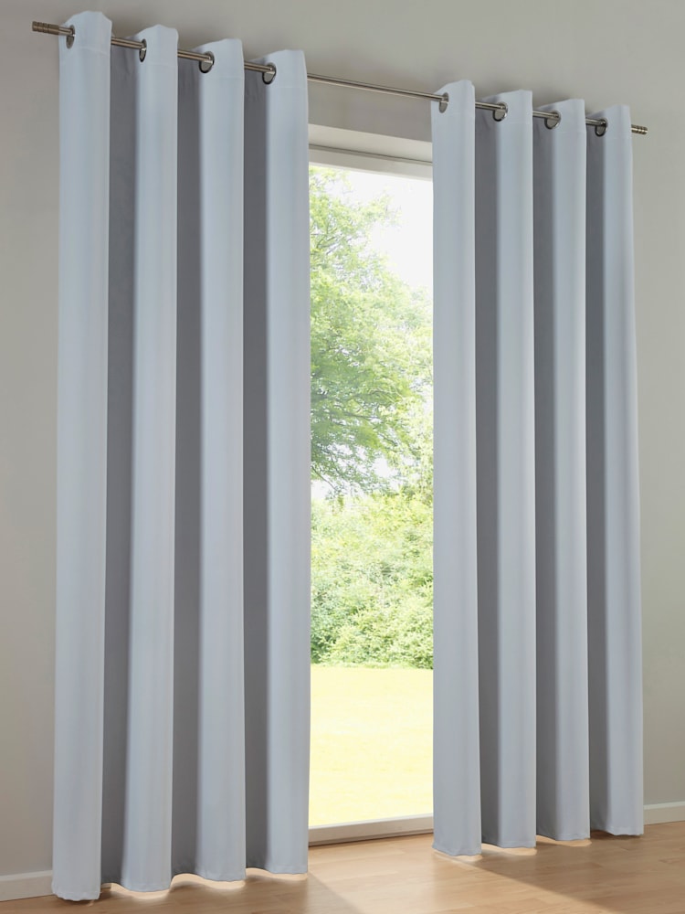 Rideau opacité, couleur gris, taille 175x135 cm, marque helline home - helline
