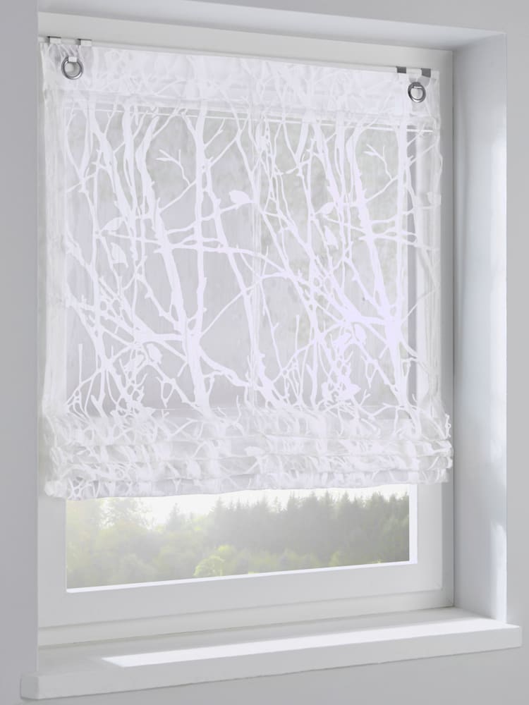 Store-bateau 5 largeurs disponibles, couleur blanc, taille 140x80 cm, marque helline home - helline