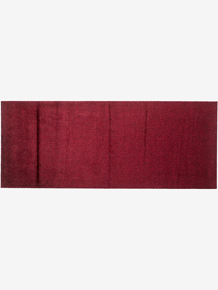 Paillasson polyamide très résistant, couleur rouge, taille 80x200 cm, marque helline home - helline