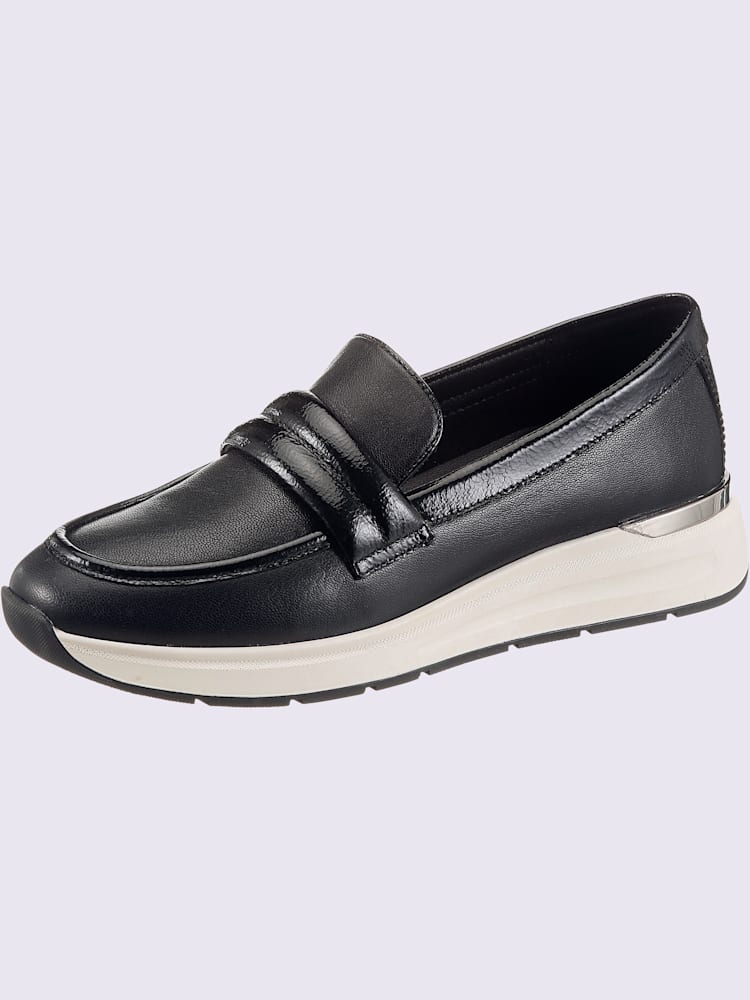 Trotteurs cuir nappa de chèvre, noir uni, taille 36 - helline