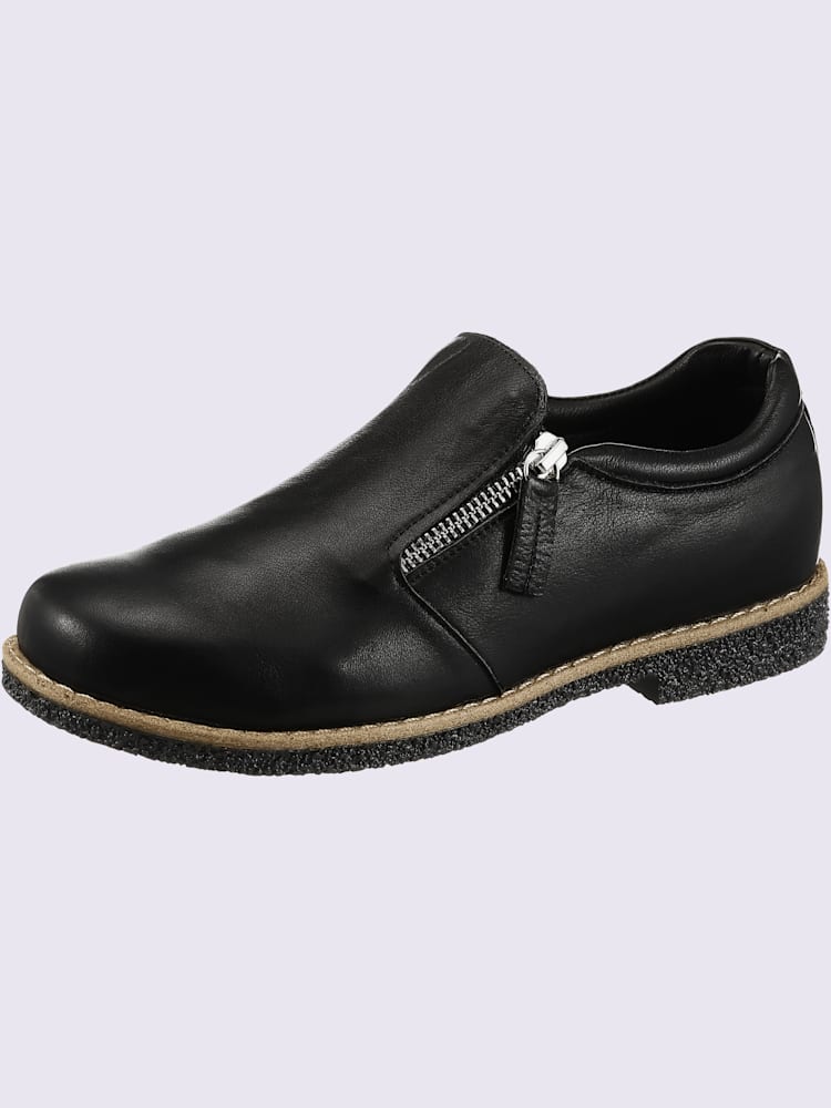 Trotteurs cuir nappa de vache, noir uni, taille 41 - helline