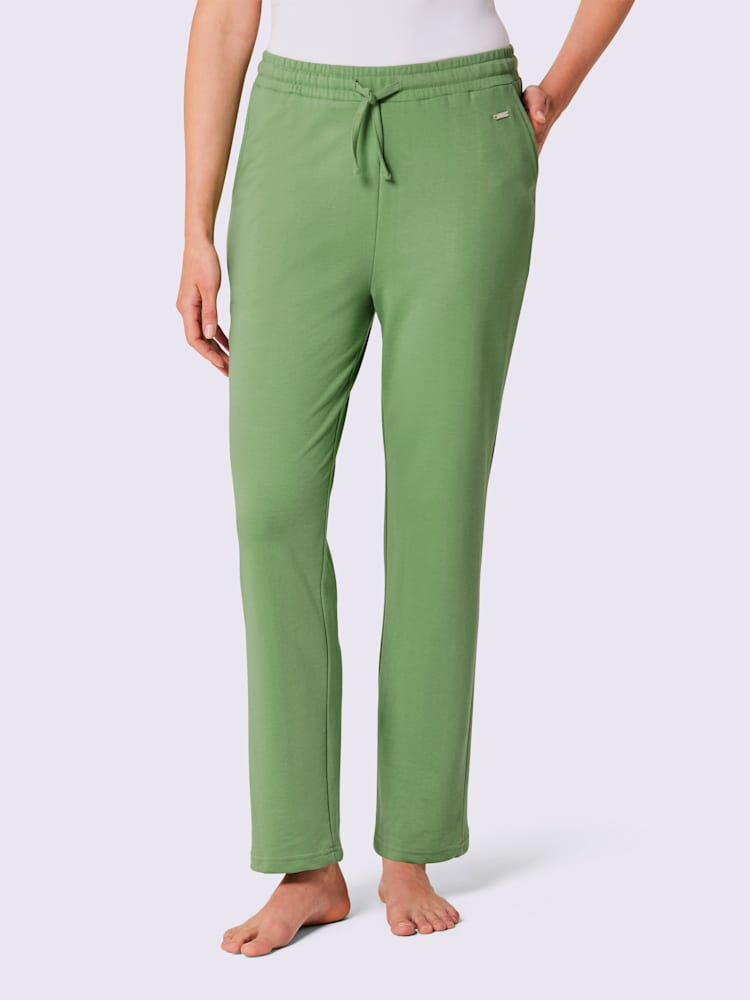 Pantalon matière sweat, couleur vert, taille 50/52, marque feel good - helline