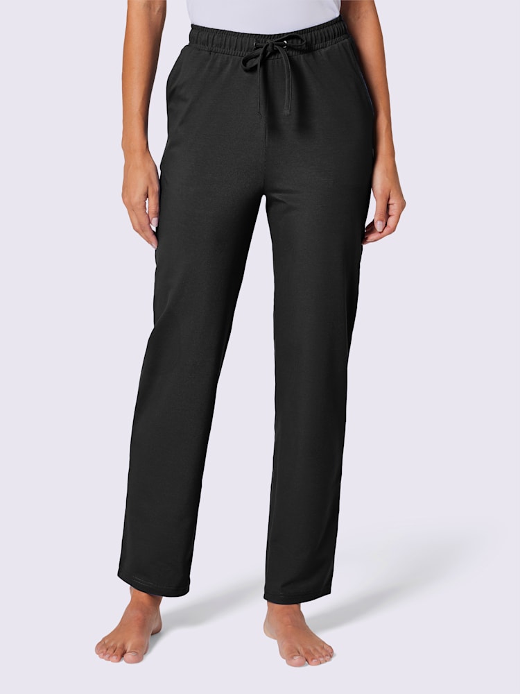 Pantalon jersey fin, couleur noir, taille 19/20, marque feel good - helline