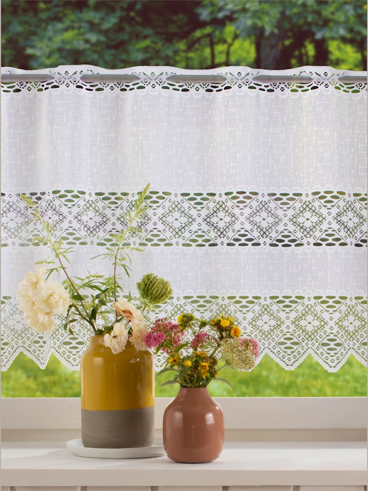 Voilage de fenêtre grand choix de tailles, couleur blanc, taille 58x120 cm - Witt
