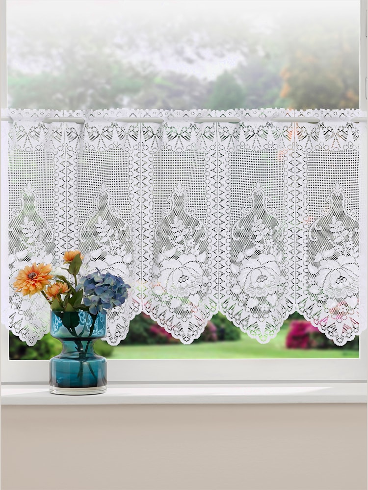 Voilage de fenêtre grand choix de tailles, couleur blanc, taille 28x150 cm - Witt