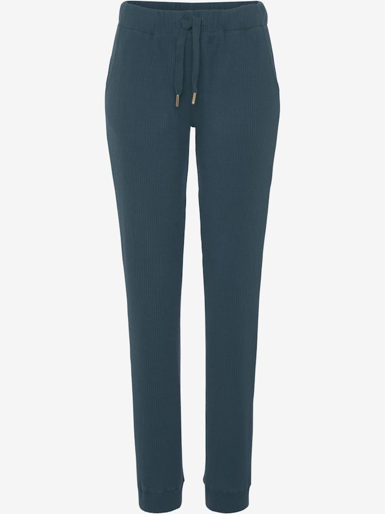 Pantalon détente legging côtelé, couleur bleu, taille 34/36, marque s.Oliver - helline