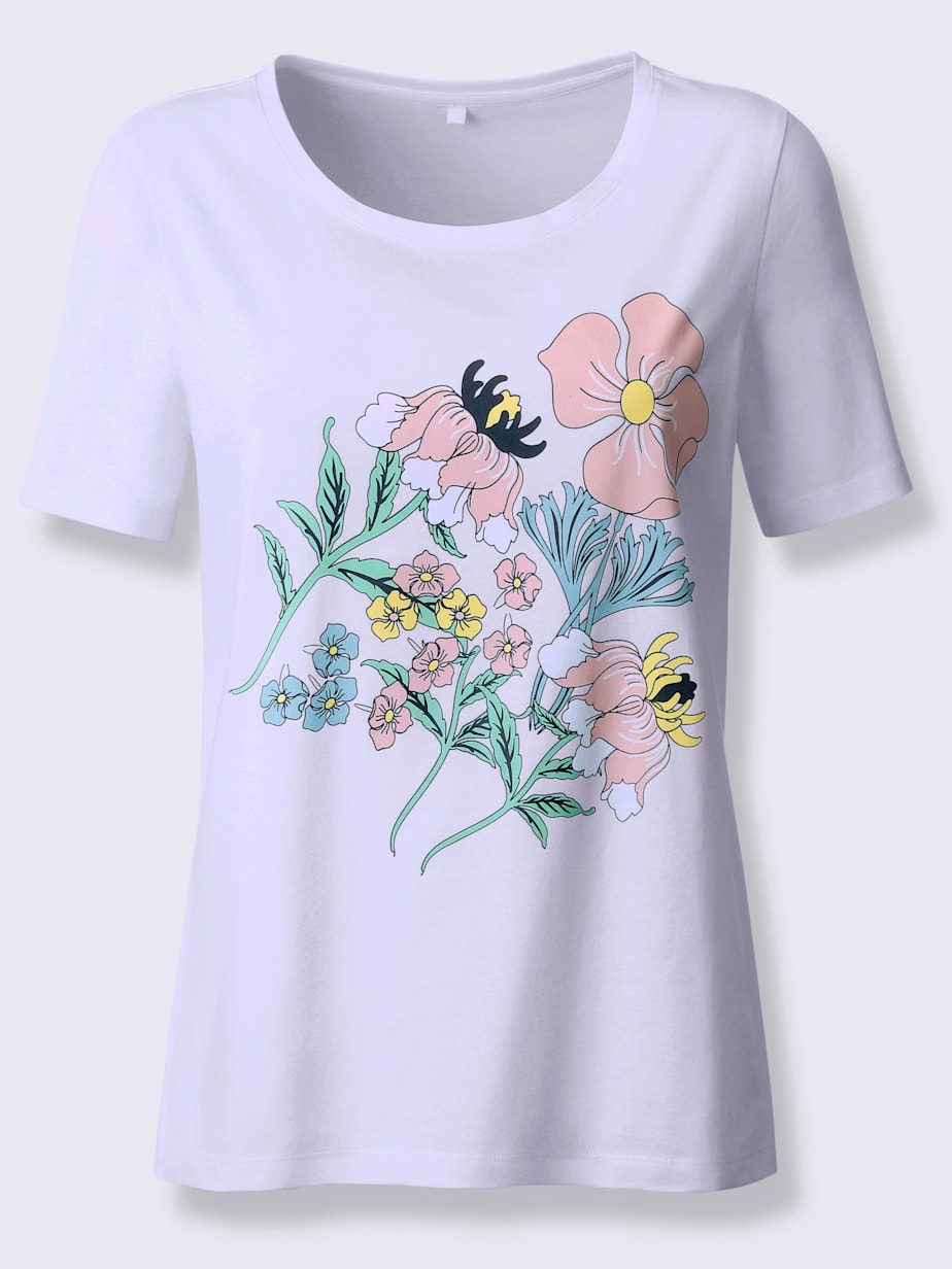 Comment porter une chemise à manches courtes à fleurs turquoise (36